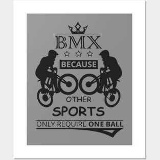 BMX Because Other Sports Only Require One BALL Posters and Art